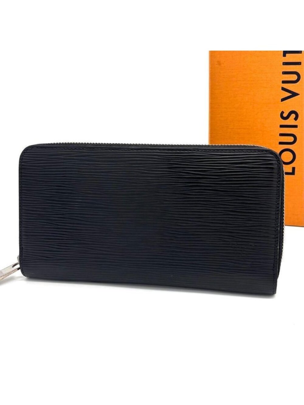 Louis Vuitton Epi Zippy Wallet Noir Black